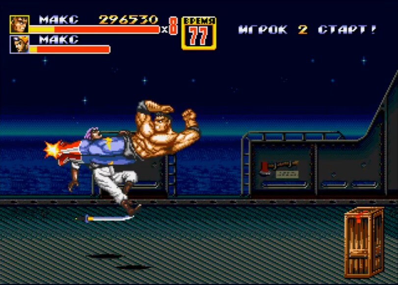 Streets Of Rage 2 - геймплей игры Sega Mega Drive\Genesis